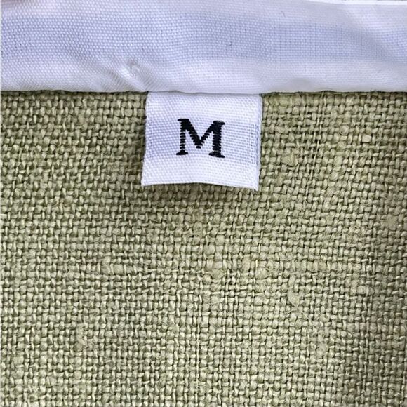 Bryn Walker Danuta Jacket 100% Linen Oversized Women Medium Green Lagenlook - Picture 5 of 7